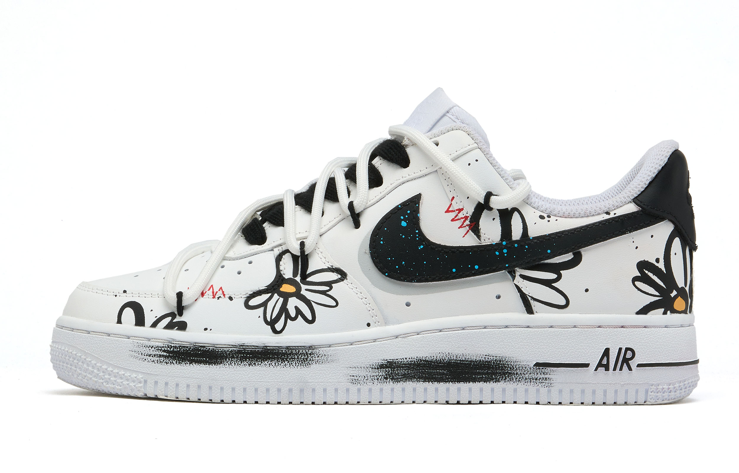 

Кроссовки Nike Air Force 1 Skateboard Shoes Women's Low-Top White Black, белый