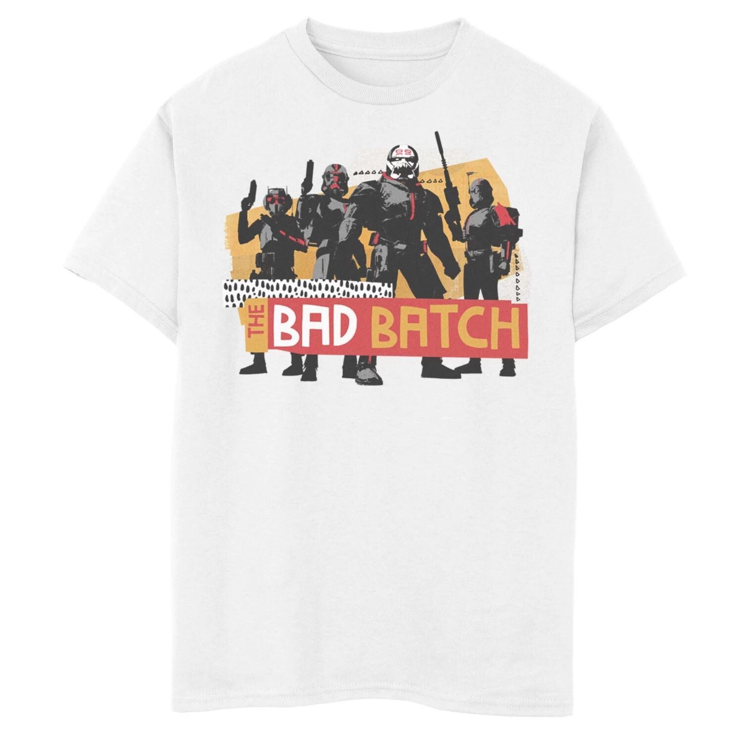 

Футболка с плакатом Bad Batch для мальчиков 8–20 лет «Звездные войны Войны клонов» Star Wars
