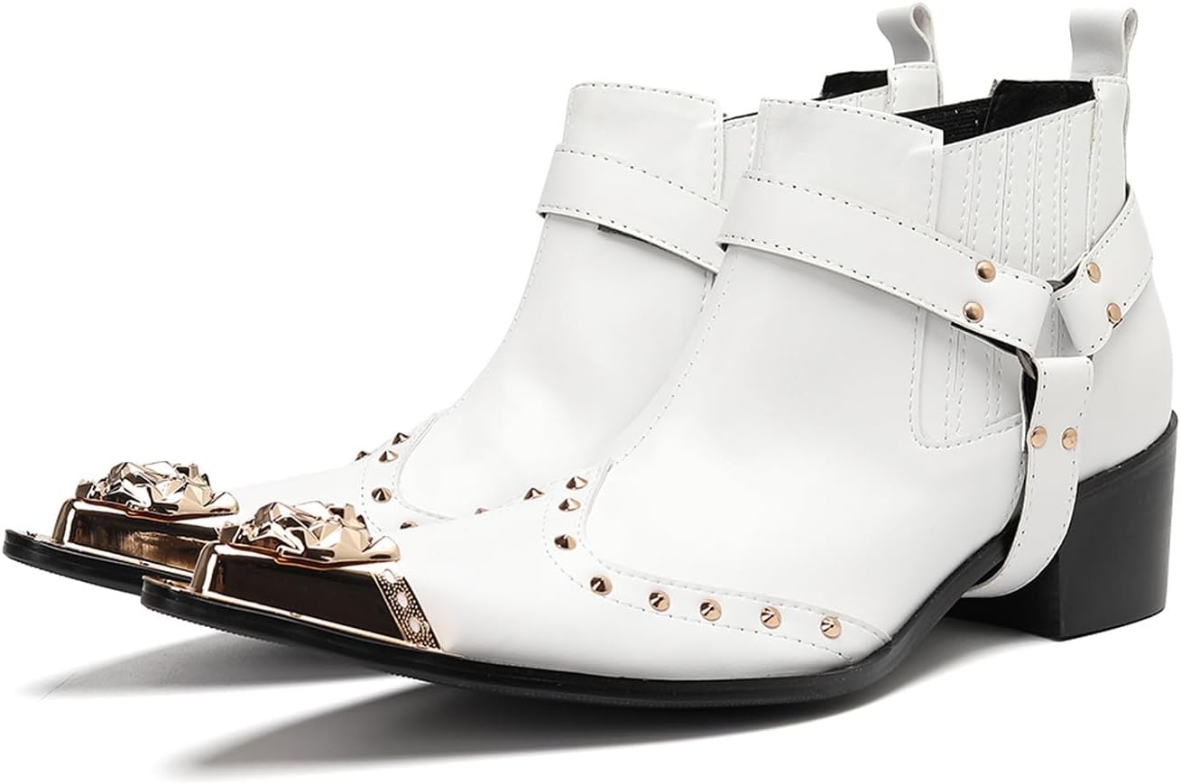 

Мужские белые сапоги Chelsea Santimon