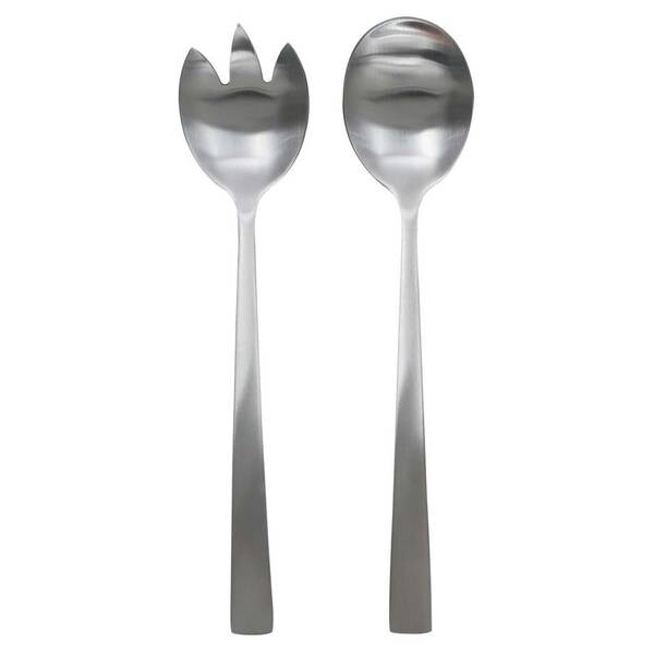 

Серверы для салата из матовой нержавеющей стали. The Home Deco Factory, серебряный