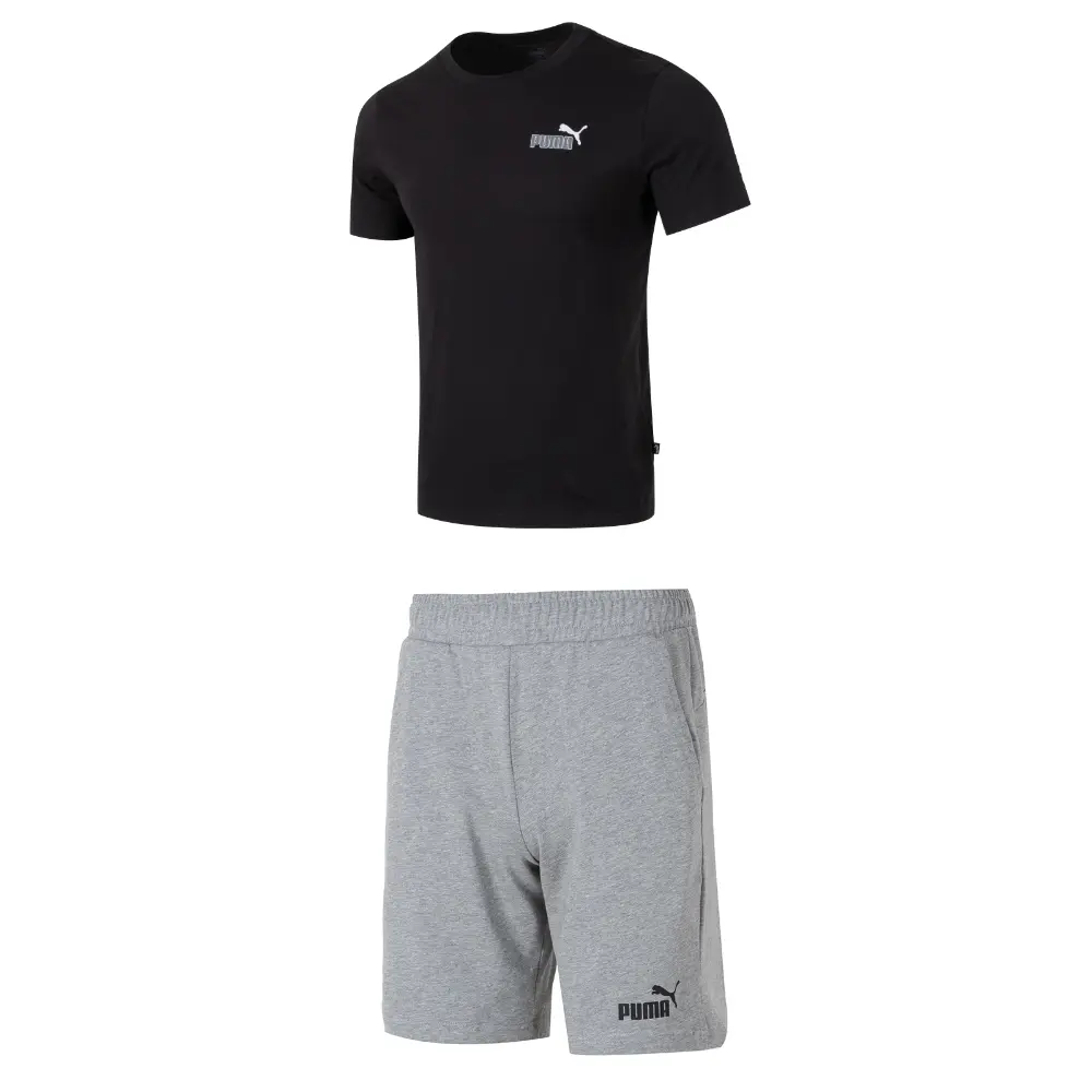 

Повседневная спортивная одежда для мужчин, черный+серый Puma, черный