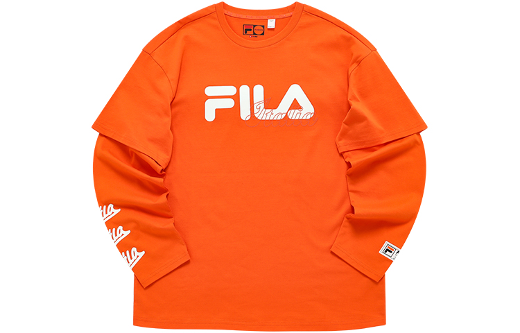 

Футболка с заниженными плечами, мужская, цвет «хурма-оранж» FILA FUSION, Persimmon Orange