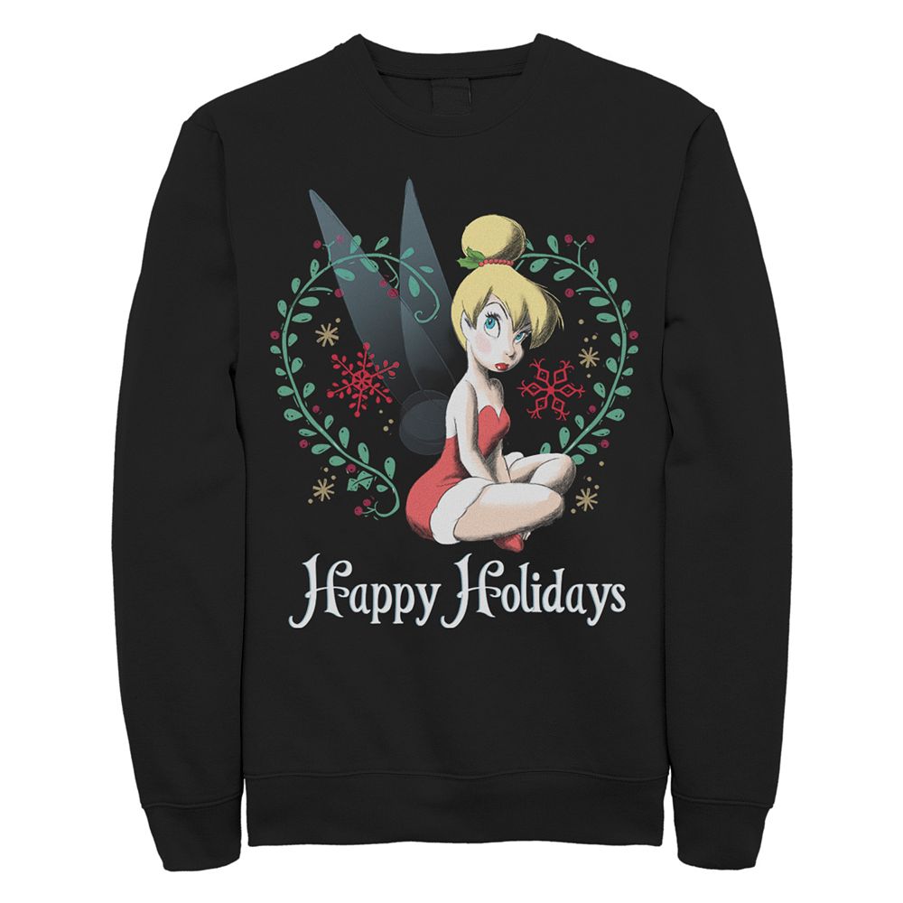 

Юниорский флисовый джемпер Tinkerbell Happy Holidays с круглым вырезом Licensed Character, черный