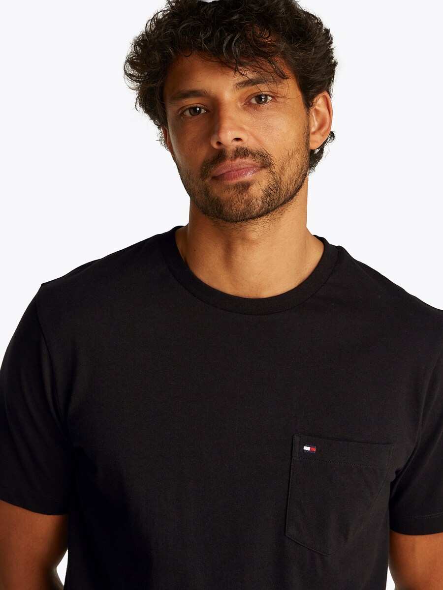 Рубашка TOMMY HILFIGER ESSENTIAL, черный — фото 4