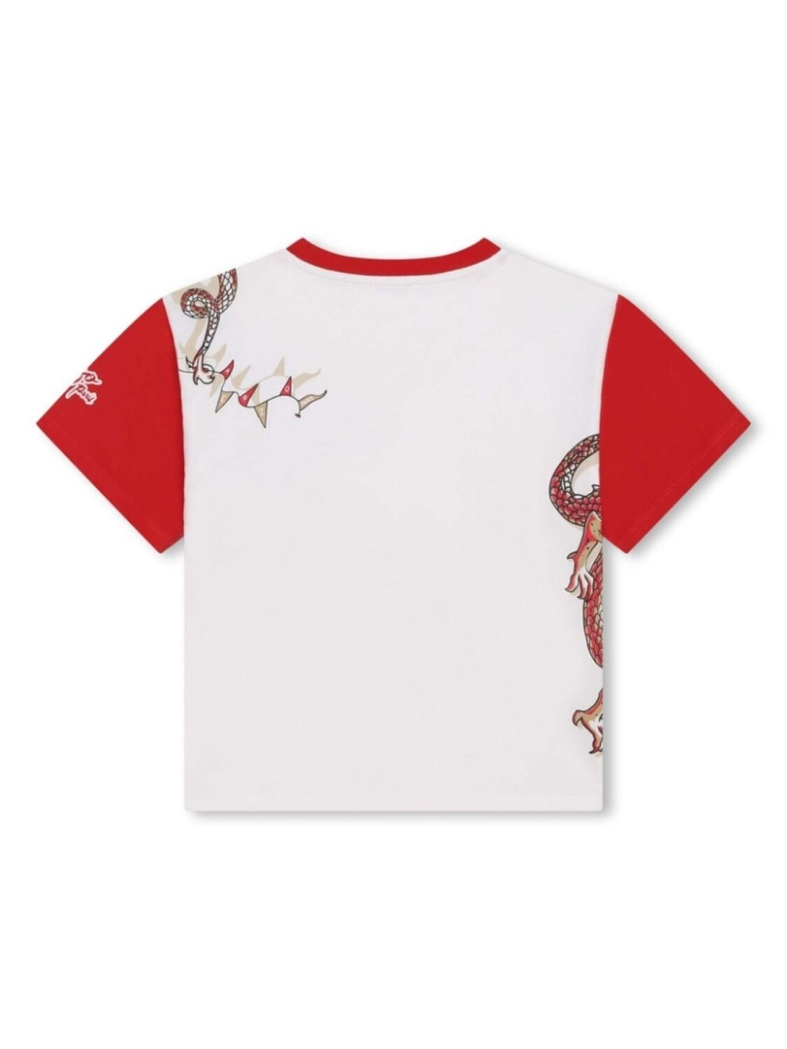 Kenzo Kids футболка с нашивкой-логотипом, белый — фото 2