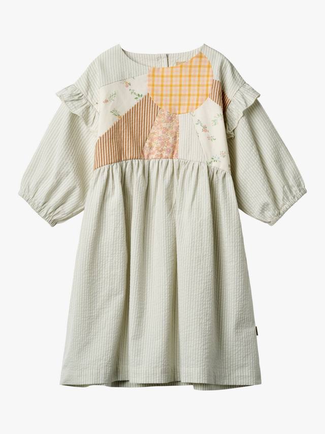 

Детское платье с пэчворком и рукавом 3/4 WHEAT, Summer Blue Sky