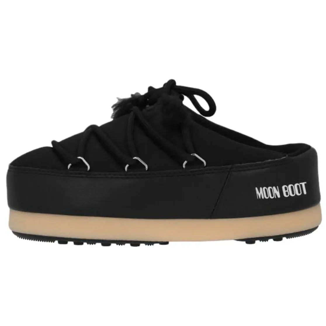 Женские мюли Evx на платформе со шнуровкой Moon Boot, Black
