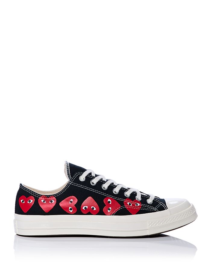 Comme Des Garcons Мужские кроссовки на шнуровке с низким верхом Comme Des Garcons PLAY, черный — фото 4