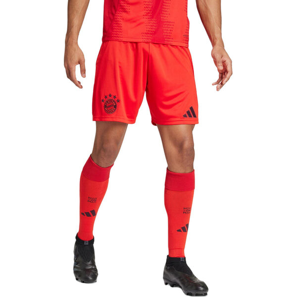 Шорты fc bayern 24 25 домашние футбольные шорты азиатские размеры Adidas, красный — фото 2