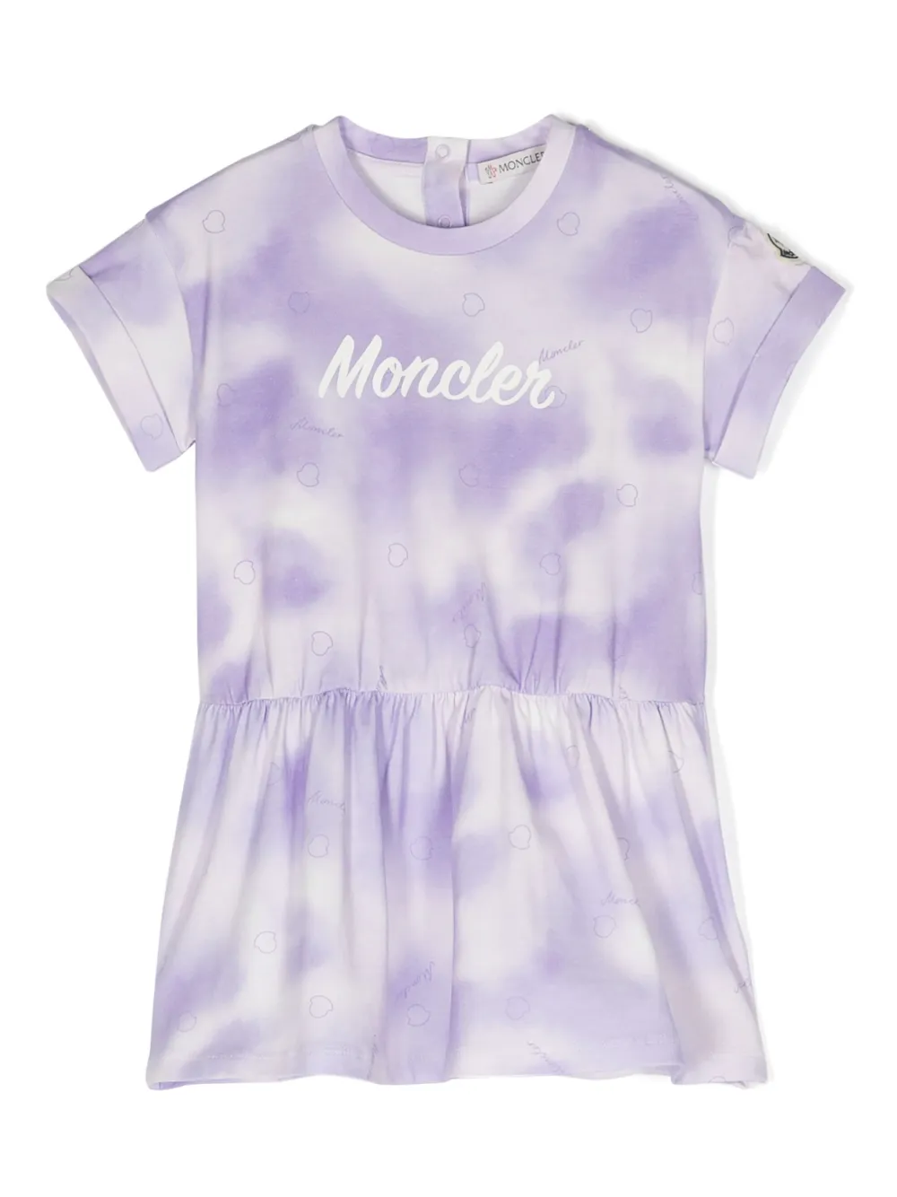 

Платье с логотипом Moncler Enfant, фиолетовый