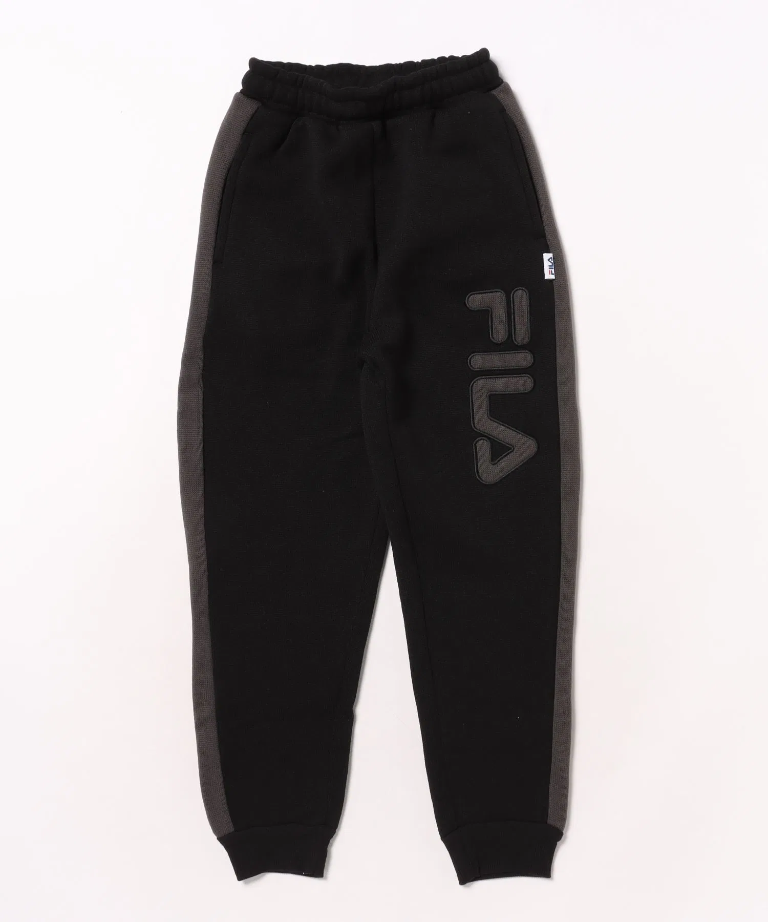 Детские спортивные штаны FILA с логотипом чёрные