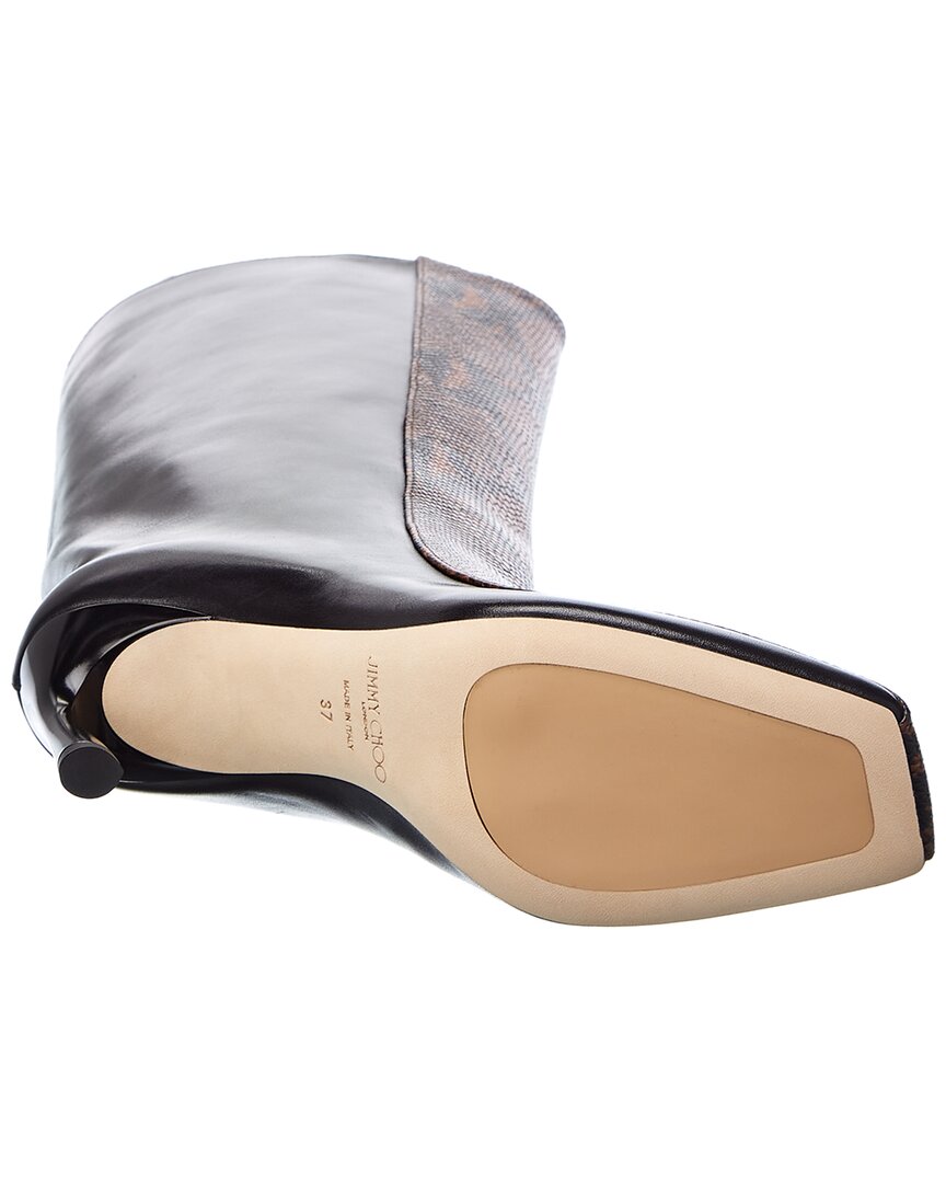 Jimmy Choo Mabyn 85 Ботинки из змеевидно-тисненой кожи, мультиколор — фото 4