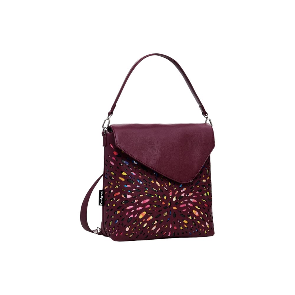 

Полиэтиленовый рюкзак цвета бордо Desigual