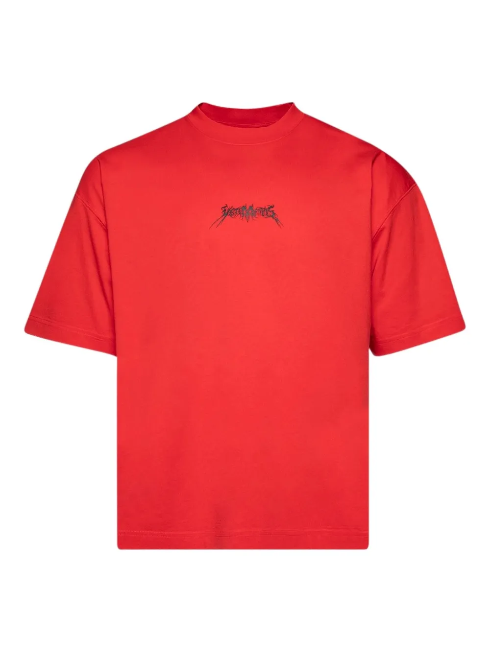 

Футболка с логотипом и круглым вырезом VETEMENTS, красный