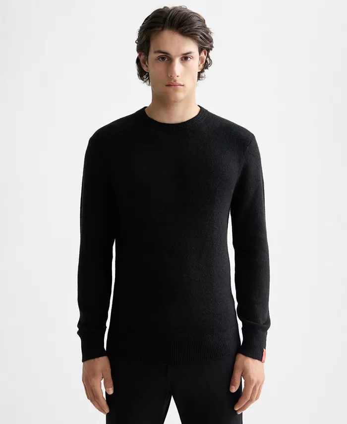 

Мужской однотонный свитер с круглым вырезом Scotch & Soda, черный