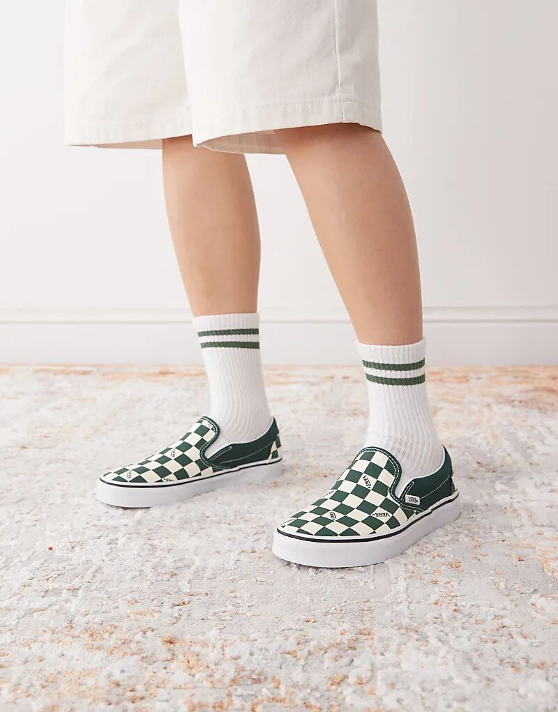 Кеды Vans Classic изумрудного цвета — фото 3