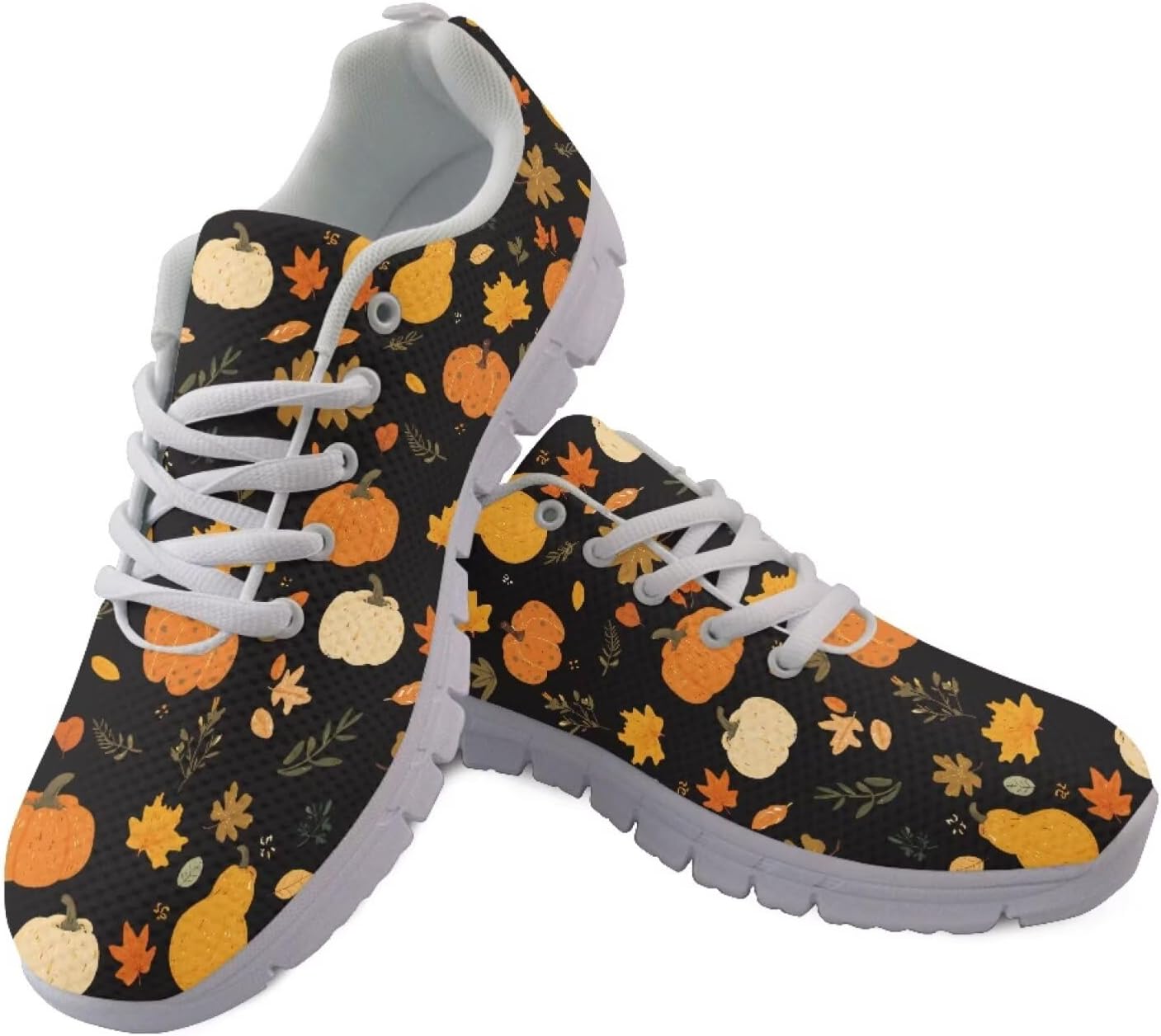 

Женские теннисные кроссовки chaqlin, мужские слипоны для ходьбы, беговые кроссовки, легкие для улицы и дома, Pumpkins Floral