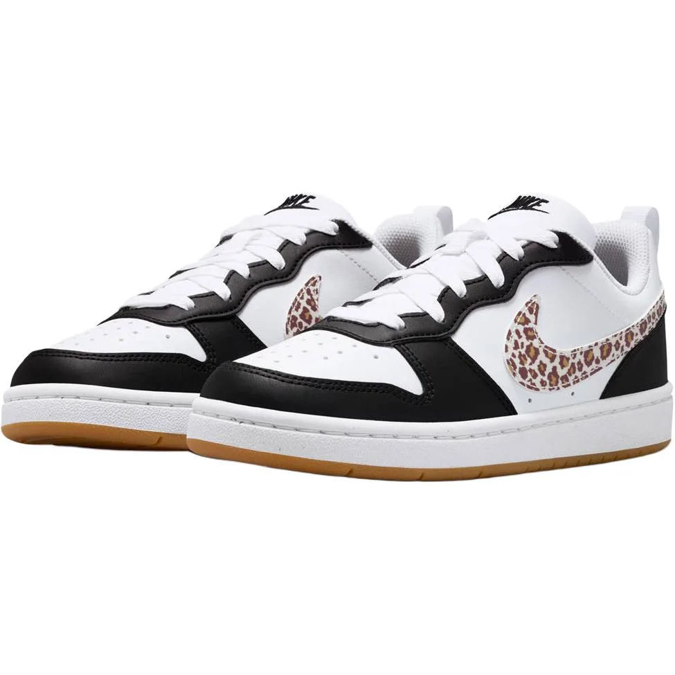 Nike Кроссовки для скейтбординга Court Borough Low top детские белые черные коричневые унисекс — фото 4