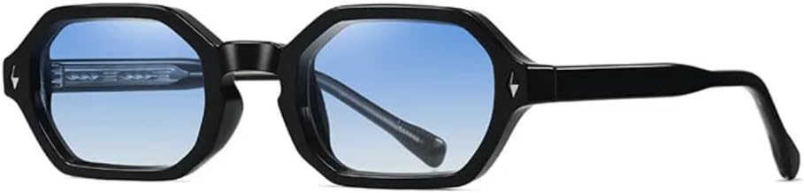 

Солнцезащитные очки в винтажной оправе маленького размера для женщин и мужчин. Мужские солнцезащитные очки класса люкс в стиле панк с заклепками для вождения SZVVBKK, Black Blue