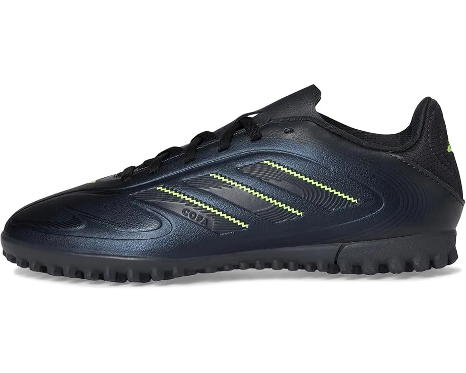 Кроссовки Adidas Kids Copa Pure 3 Club Turf Soccer Cleats (Little Kid/Big Kid), Black/Solid Grey/Lucid Lemon — фото 4
