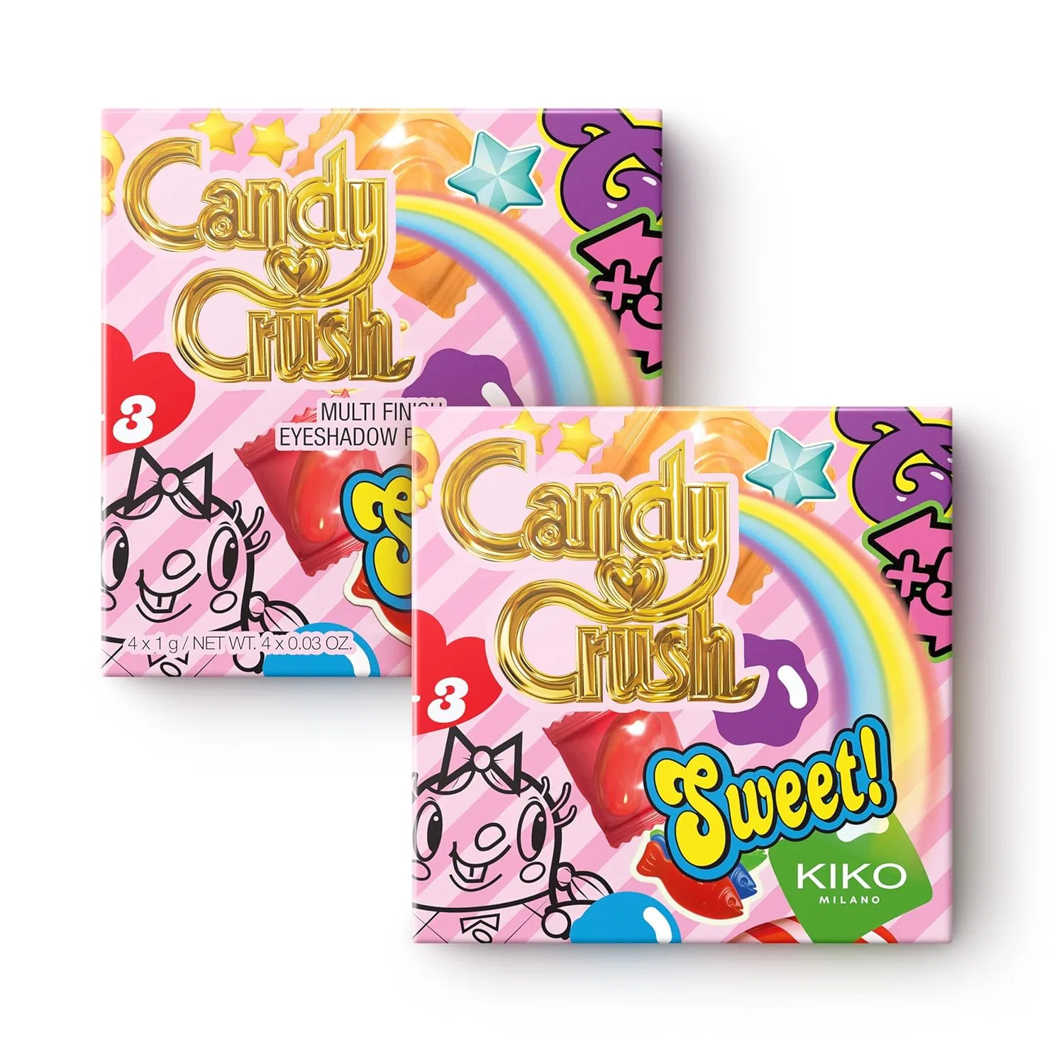 Палетка теней KIKO Milano Candy Crush Multi Finish 02 Kiko Milano, 02 Candy Dreamland — фото 4