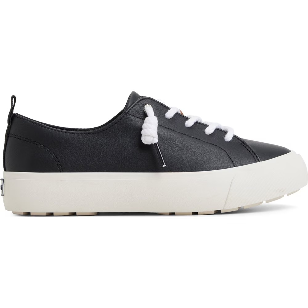 Кроссовки Cove из кожи на платформе со шнурками Sperry, черный — фото 2