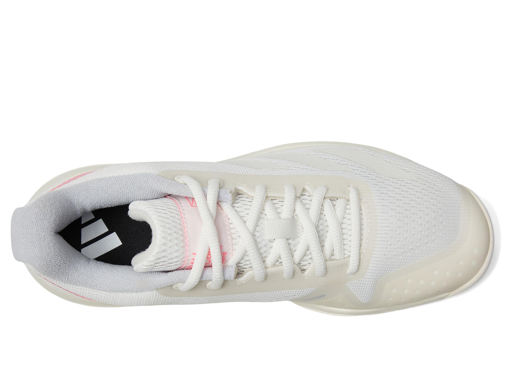 Кроссовки adidas Courtflash, цвет White/Silver Metallic/Lucid Pink — фото 2