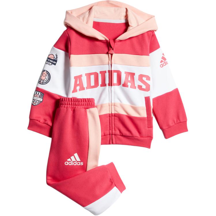 Детский спортивный комплект Casual Sportswear 2 Piece Set Adidas, розовый — фото 4