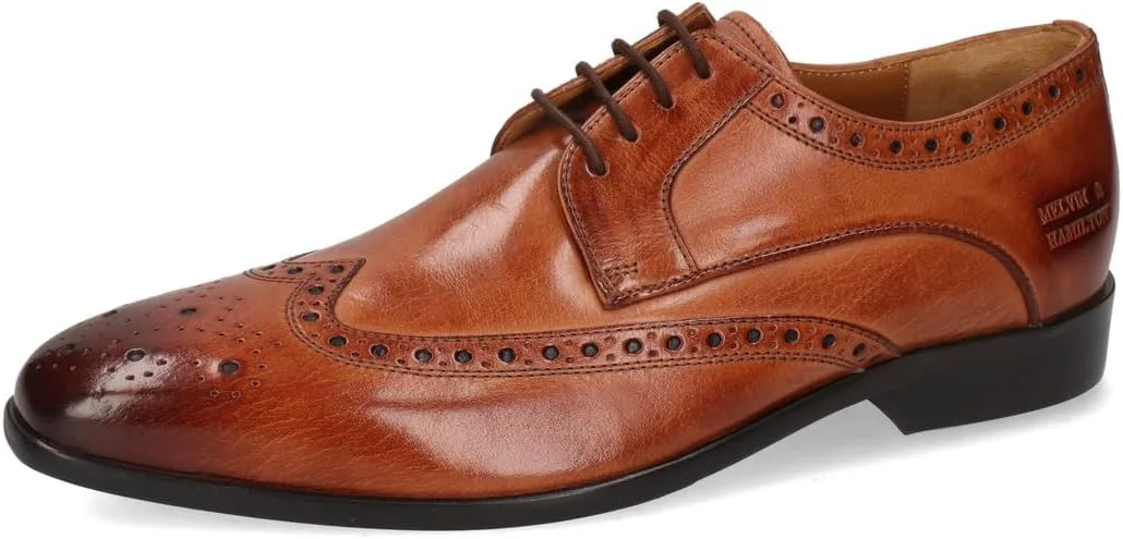 Мужские модные туфли Oxford Melvin & Hamilton, коричневый — фото 3