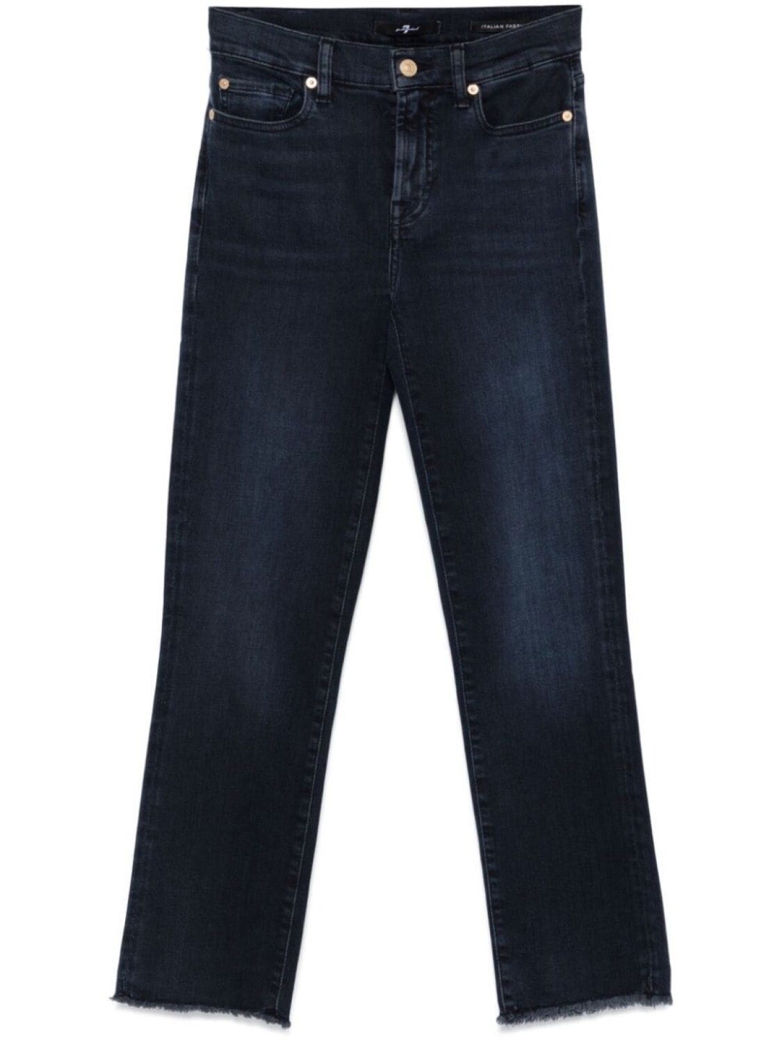 

7 For All Mankind укороченные джинсы прямого кроя, синий