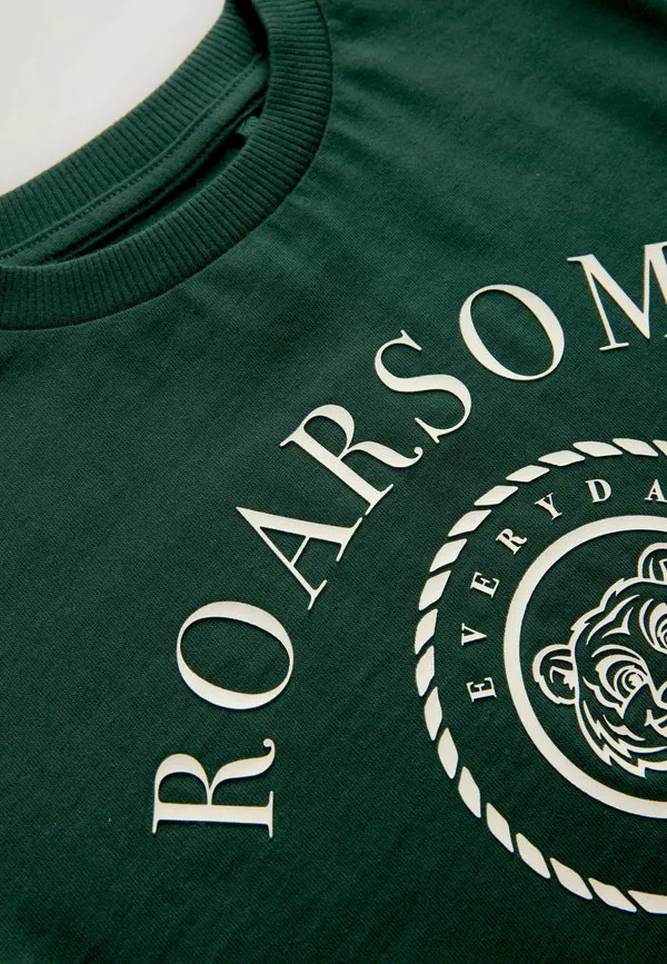 Футболка с коротким рукавом и графическим принтом Next, Green Roarsome Tiger — фото 3