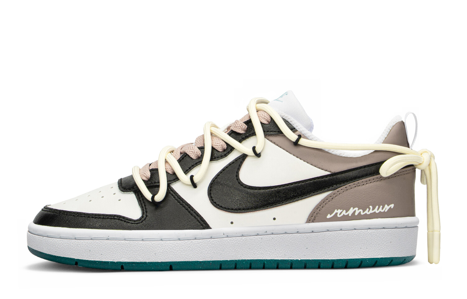 

Кроссовки Nike Court Borough Series Skateboard Shoes Women's Low-Top Brown Beige
