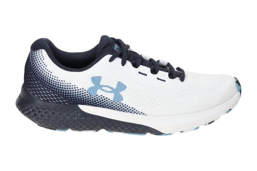 Кроссовки Under Armour Charged Rogue 4 белые синие мужские 3026998 — фото 2