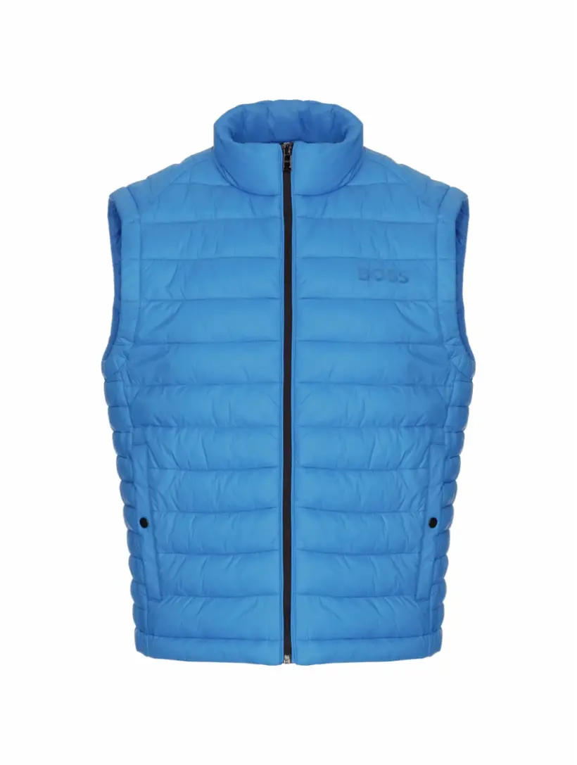 

Стеганый жилет с логотипом BOSS, синий