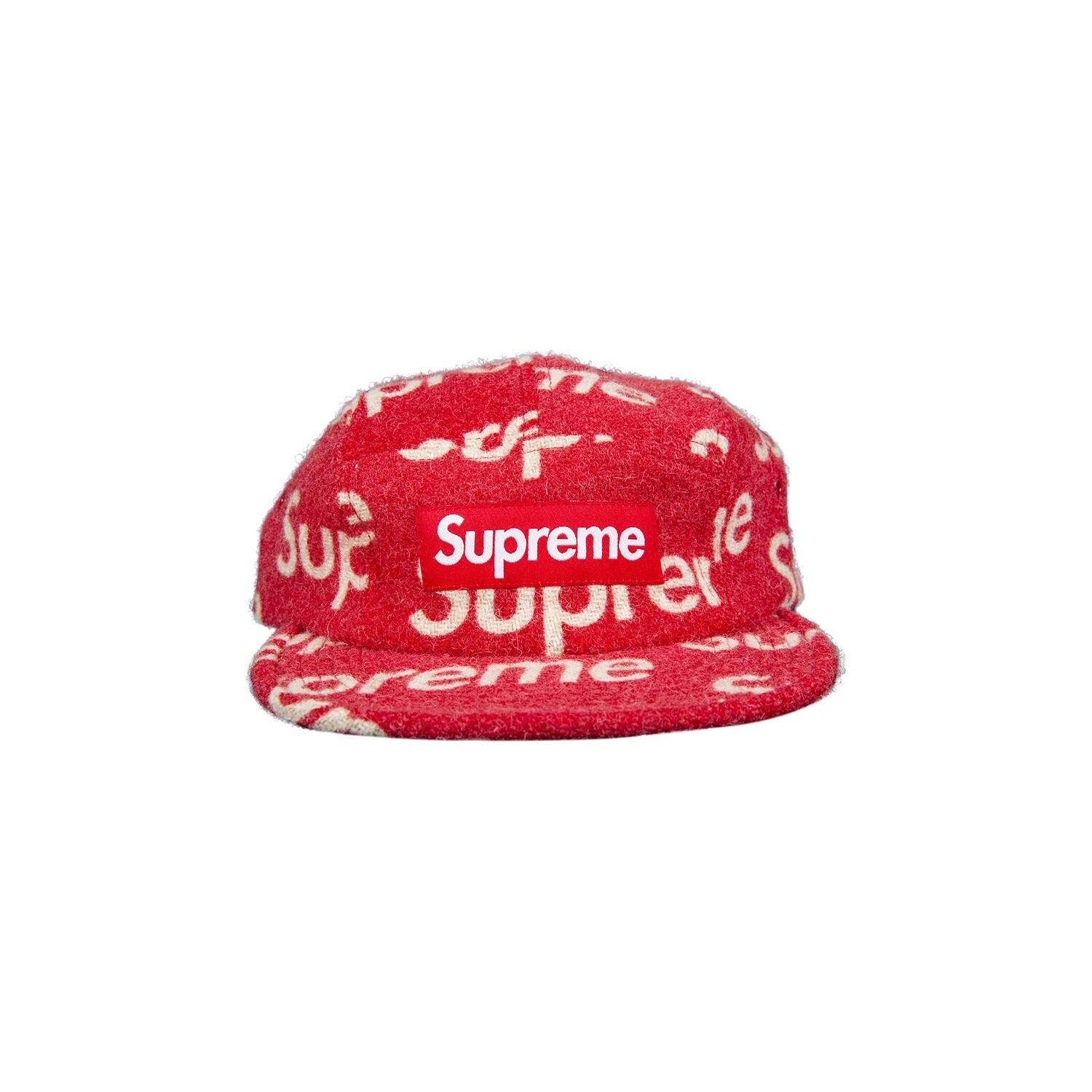 

Твидовая кепка Supreme Harris Camp, красная