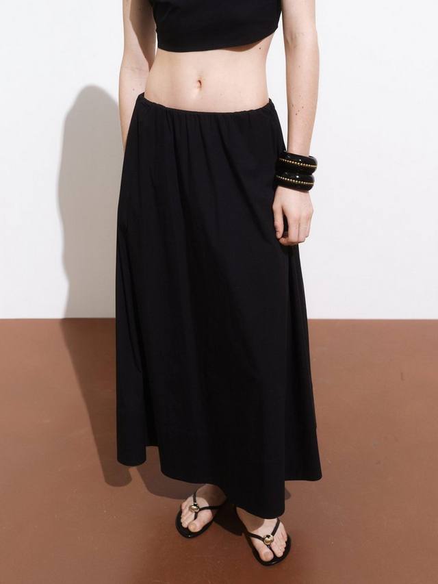 

Короткая юбка миди Creta Plain Mango, Black