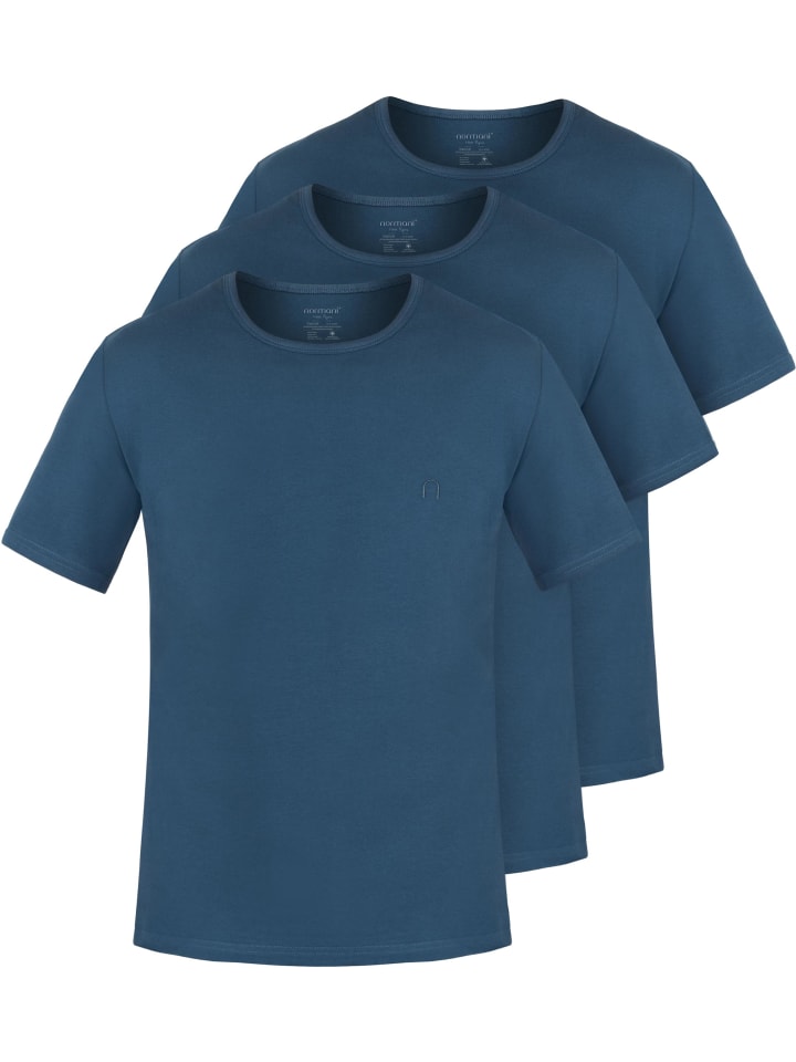 

Normani Комплект из 3 мужских футболок из органического хлопка Nyons темно-синего цвета, Синий, Normani Комплект из 3 мужских футболок из органического хлопка Nyons темно-синего цвета