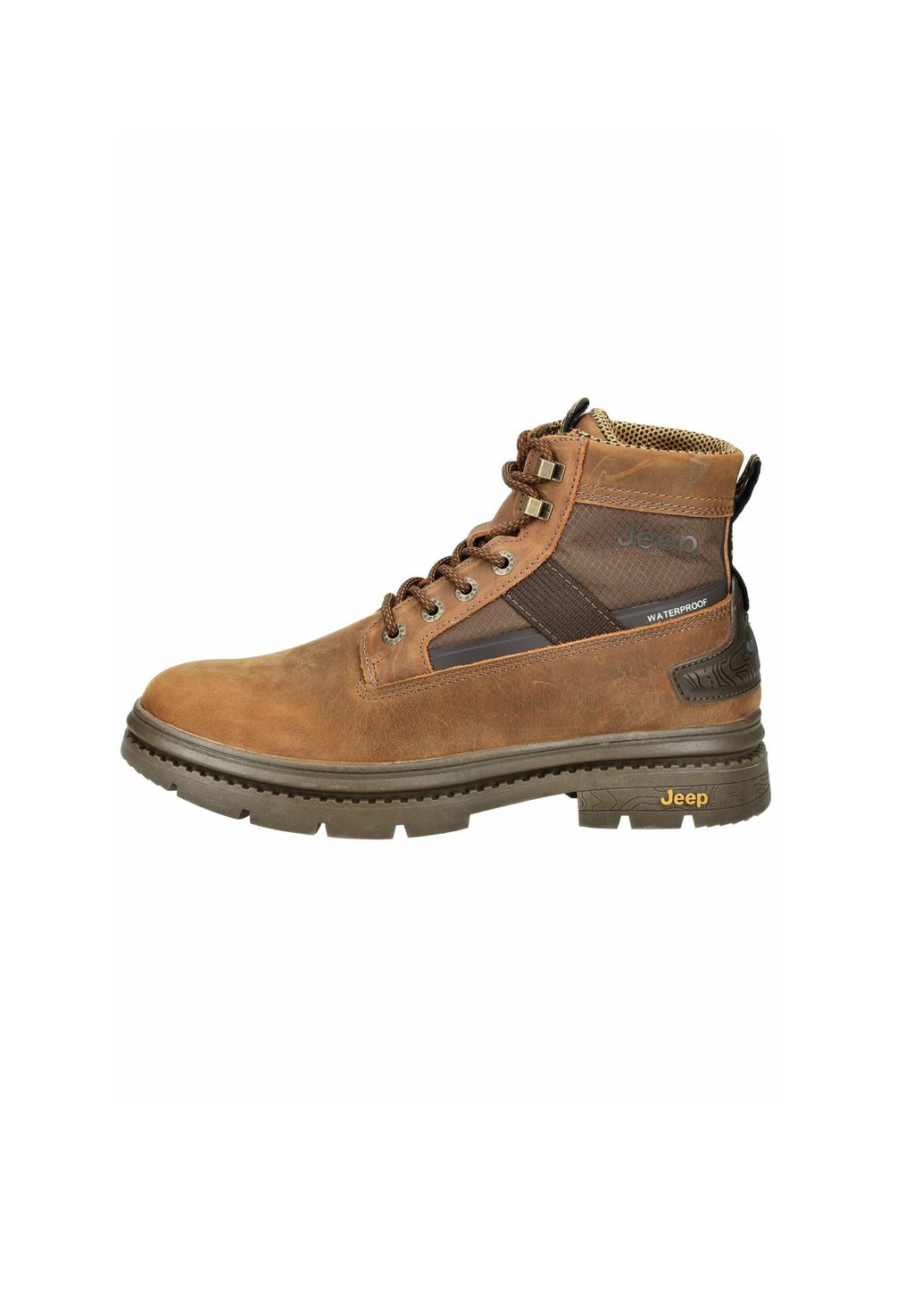 

Ботильоны на шнуровке JEEP, темно-коричневый