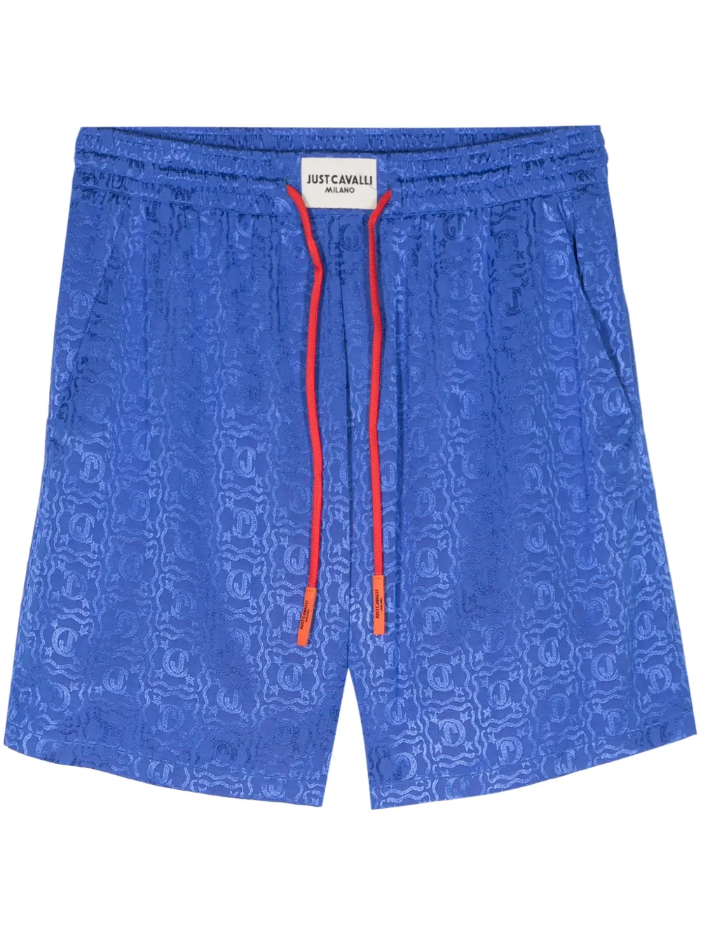 

Спортивные шорты с жаккардовым логотипом Just Cavalli, синий
