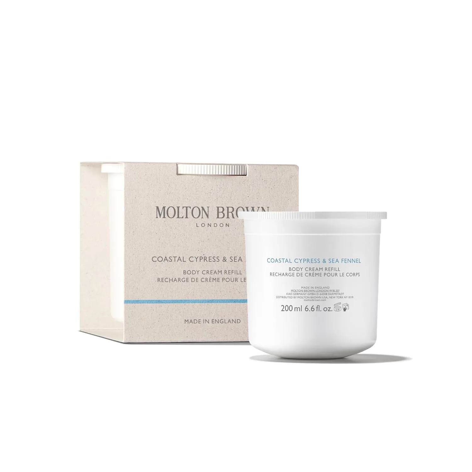 Сменный блок крема для тела Molton Brown Coastal Cypress & Sea Fennel, 6,76 жидких унций.