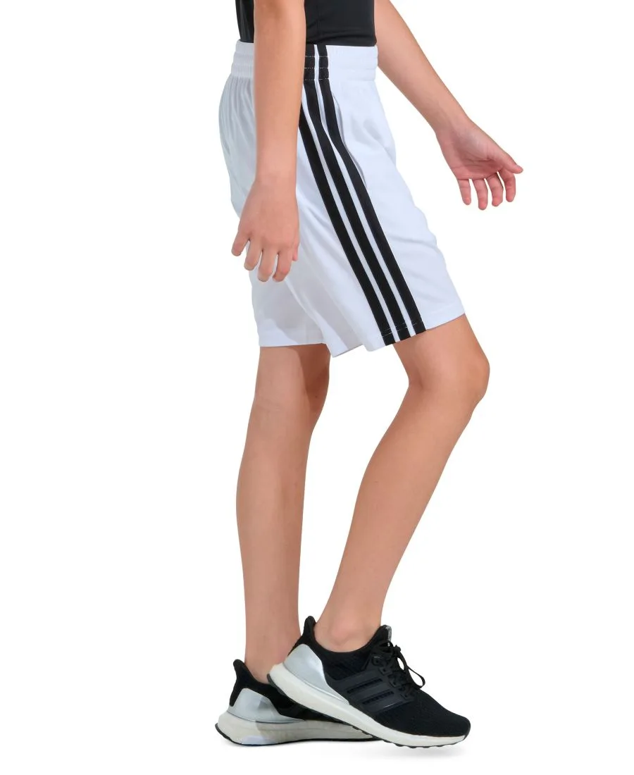 Детские шорты с эластичным поясом и шнурком, размер 8-18 Adidas, белый — фото 3
