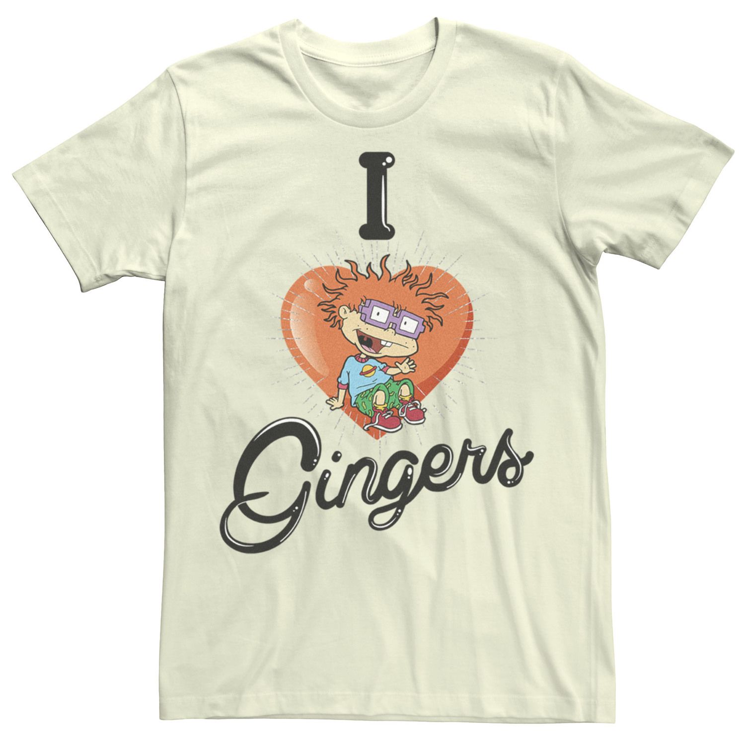 

Мужская футболка RugRats Chuckie I Heart Gingers Licensed Character