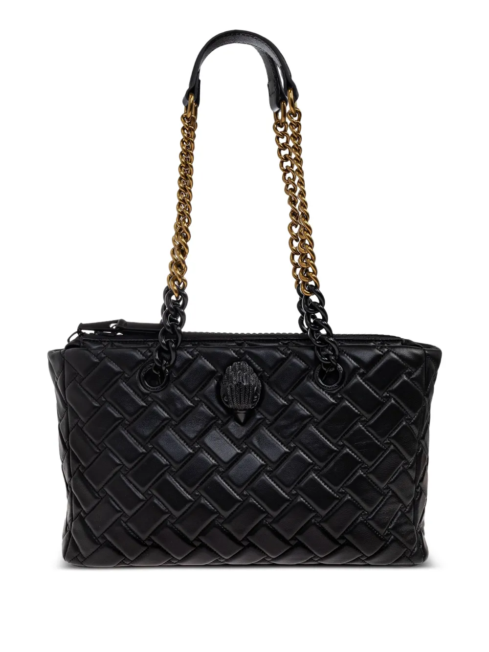 

Стеганая сумка-тоут Kensington на цепочке Kurt Geiger London, черный