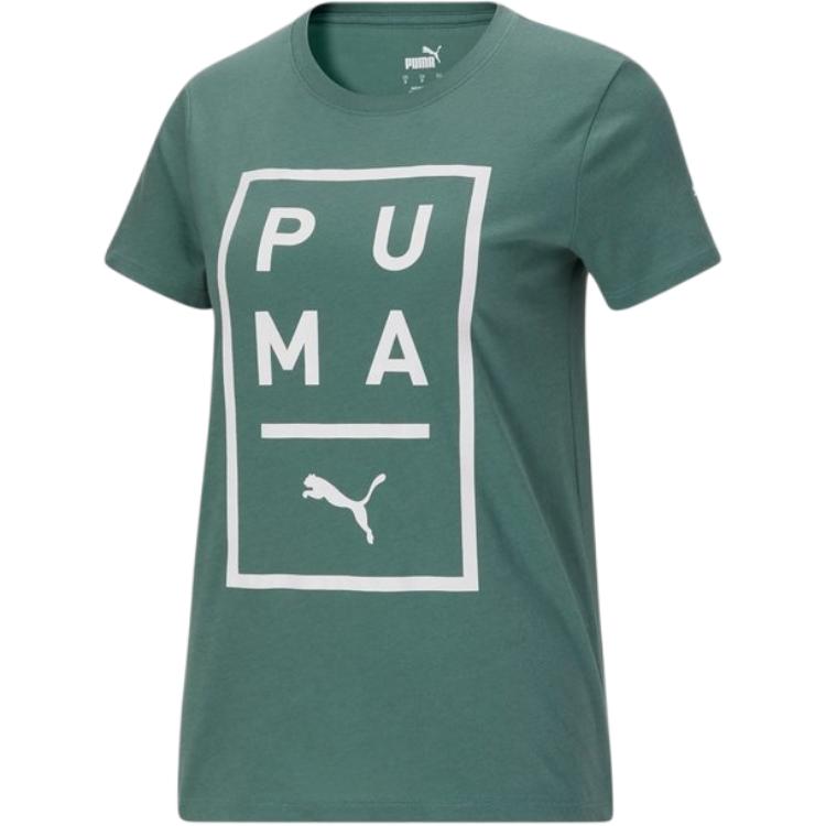 

PUMA Футболка женская зеленая, Зеленый, PUMA Футболка женская зеленая