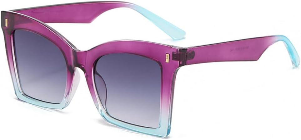 

Женские солнцезащитные очки, мужские винтажные очки с заклепками, панк-стиль, женские солнцезащитные очки с защитой от УФ-излучения UV400, мужские солнцезащитные очки HDUBFY, Purple