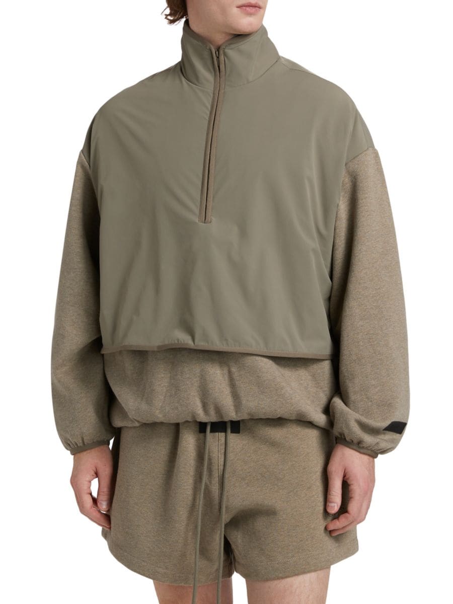 

Многослойный флисовый свитер Essentials Fear of God Essentials, цвет Dust Heather Grey