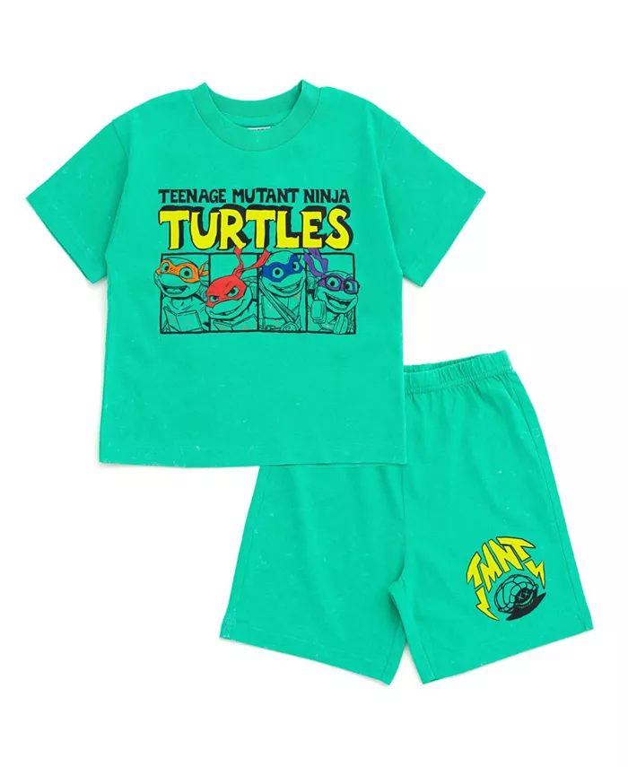 

Комплект: футболка и шорты из френч терри TEENAGE MUTANT NINJA TURTLES, зеленый