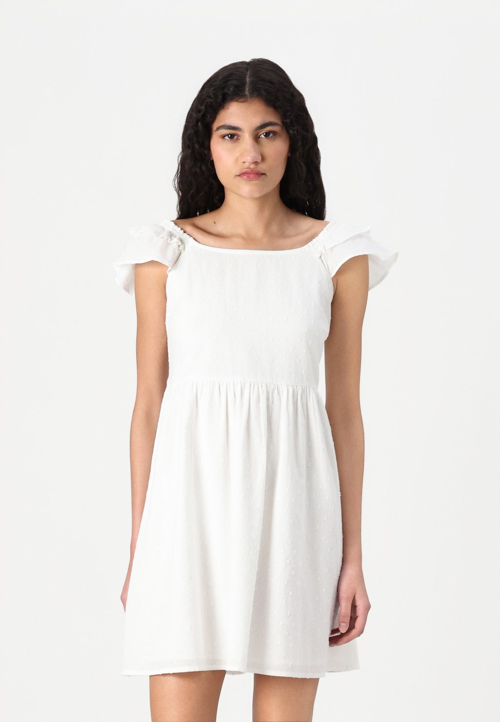 

Повседневное платье ONLDEFFIE DOBBY SHORT DRESS ONLY, кремовый