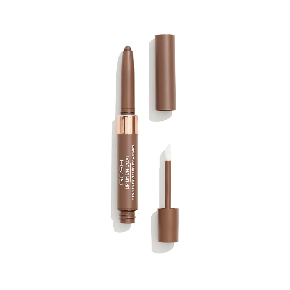 Помада для губ Lip line’n coat labial 2 en 1 Gosh, цвет 005-Brown Sugar, 2 мл. — фото 2