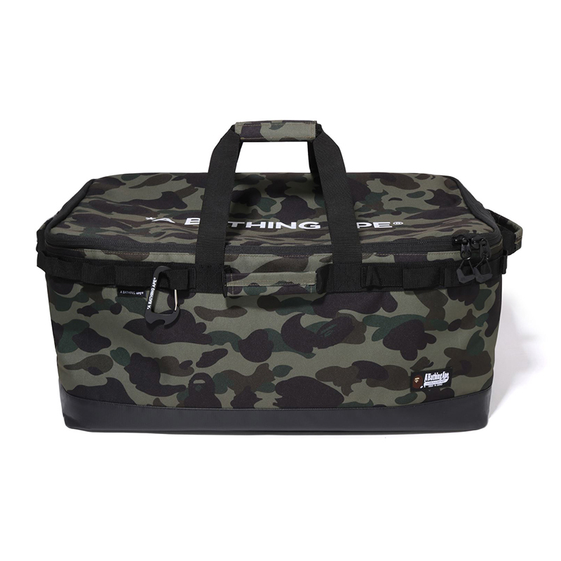 

A BATHING APE Полиэстеровый дорожный мешок для хранения унисекс бежево-желтый BGX/зеленый GRX, Green GRX